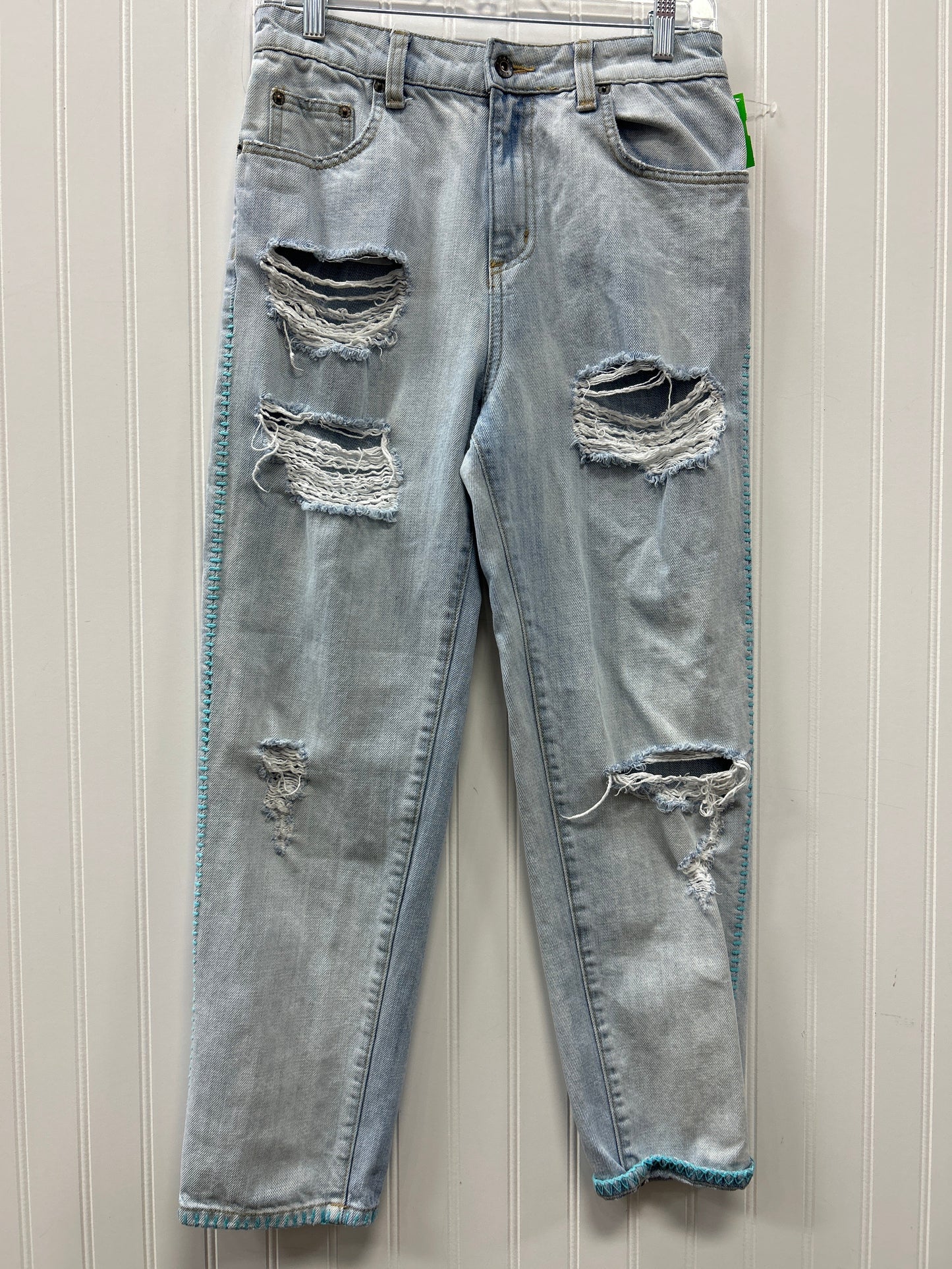 Jeans Straight By Clothes Mentor In Blue Denim, Size:6