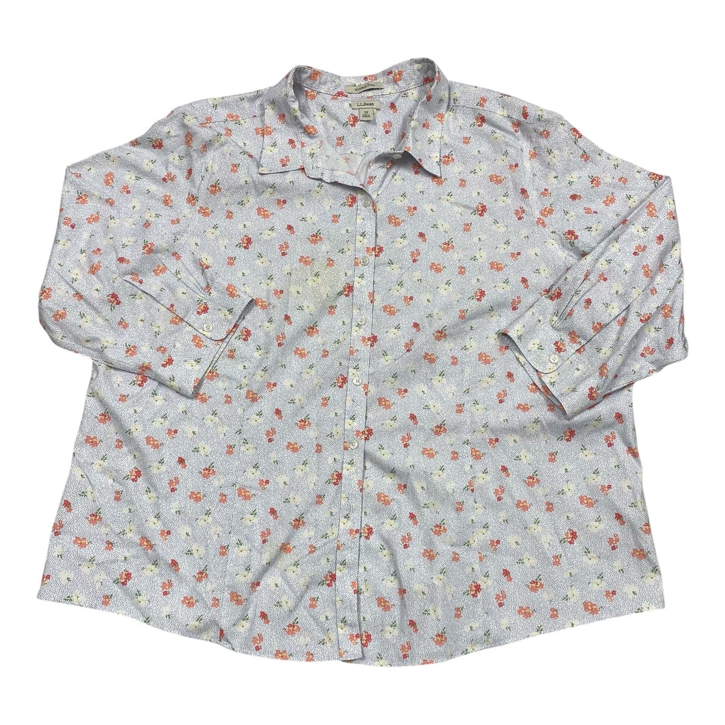 Top Ls By L.L. Bean In Floral Print, Size:3X