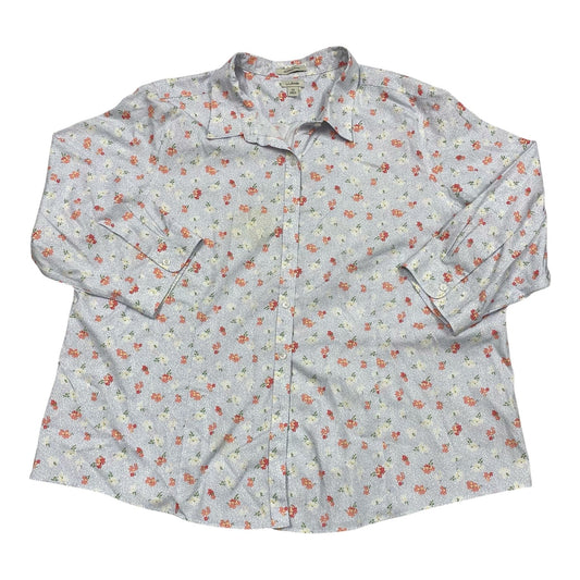 Top Ls By L.L. Bean In Floral Print, Size:3X