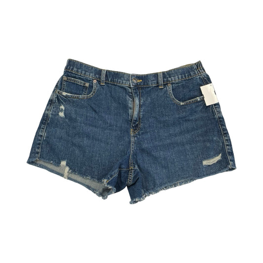 Shorts By Aerie In Blue Denim, Size:L