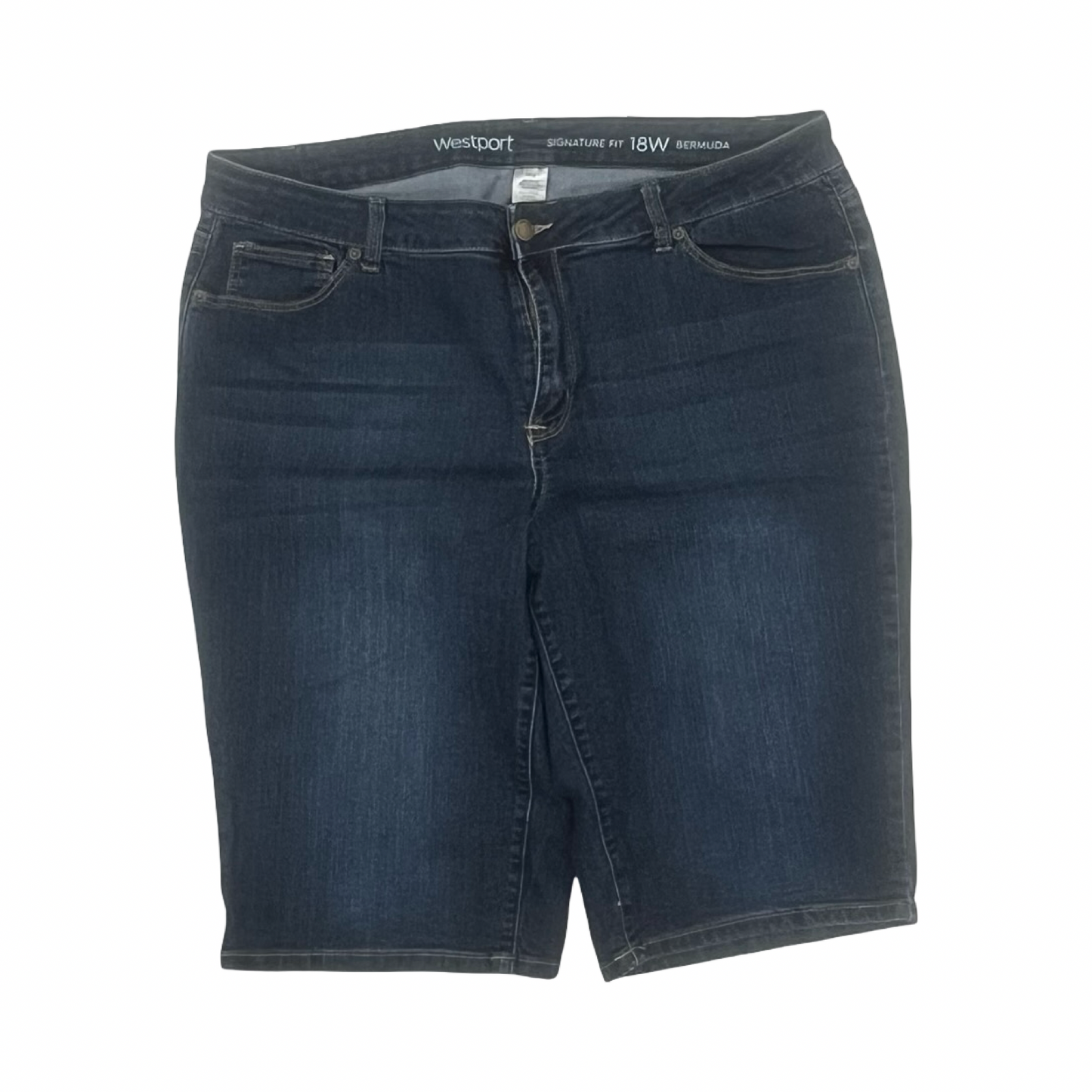 Shorts By Westport In Blue Denim, Size:18