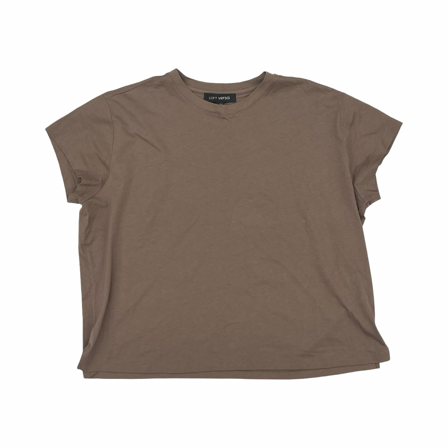 Top Ss Basic By Loft In Brown, Size:L