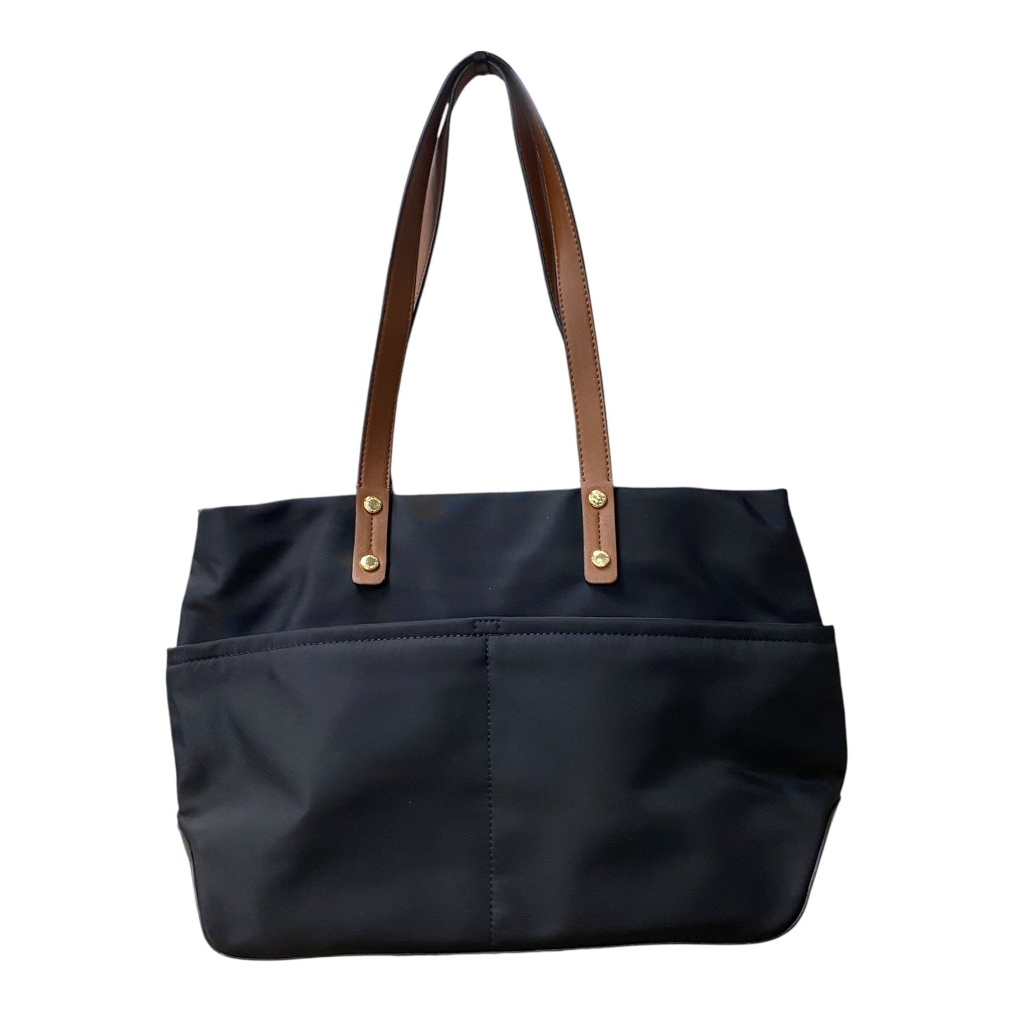 HANDBAG by CALVIN KLEIN in BLACK & BROWN, Size:MEDIUM