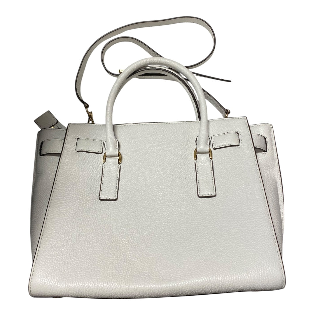 Handbag Designer By Michael Kors In White, Size:Medium