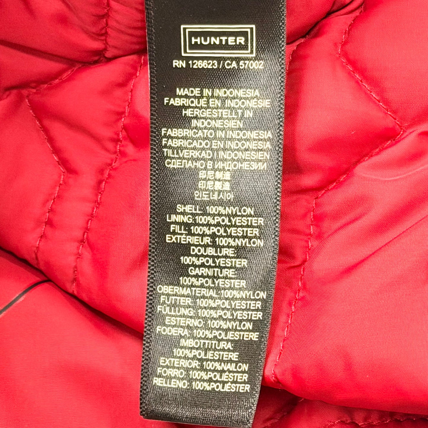 Jacket Puffer & Quilted By Hunter In Red, Size: L