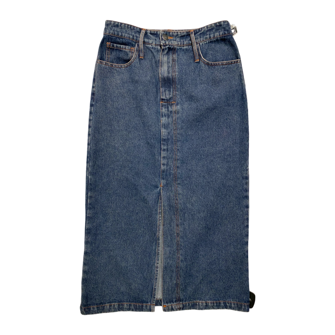 Skirt Midi By Fate In Blue Denim, Size:S