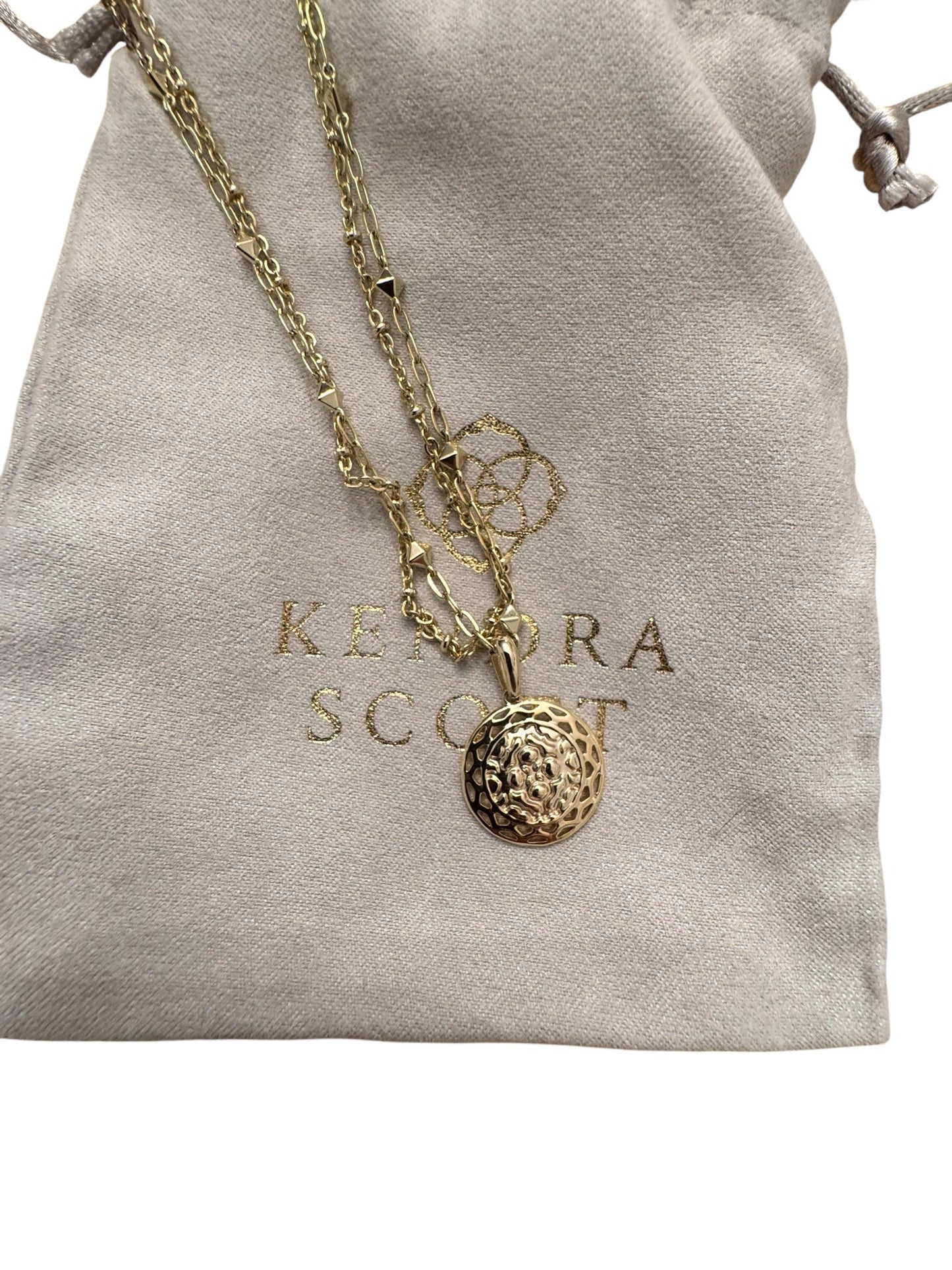 Necklace Designer By Kendra Scott In Gold