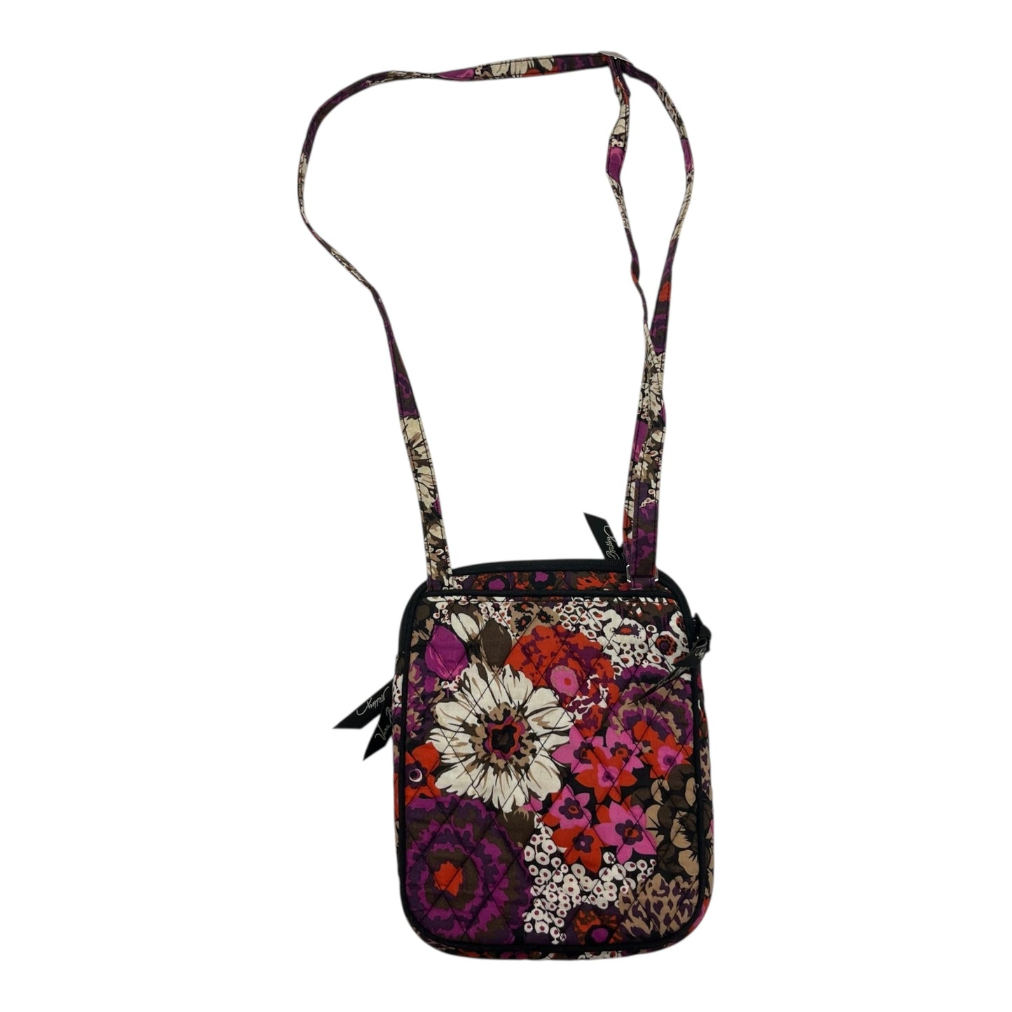 Crossbody By Vera Bradley In Orange & Purple, Size:Small