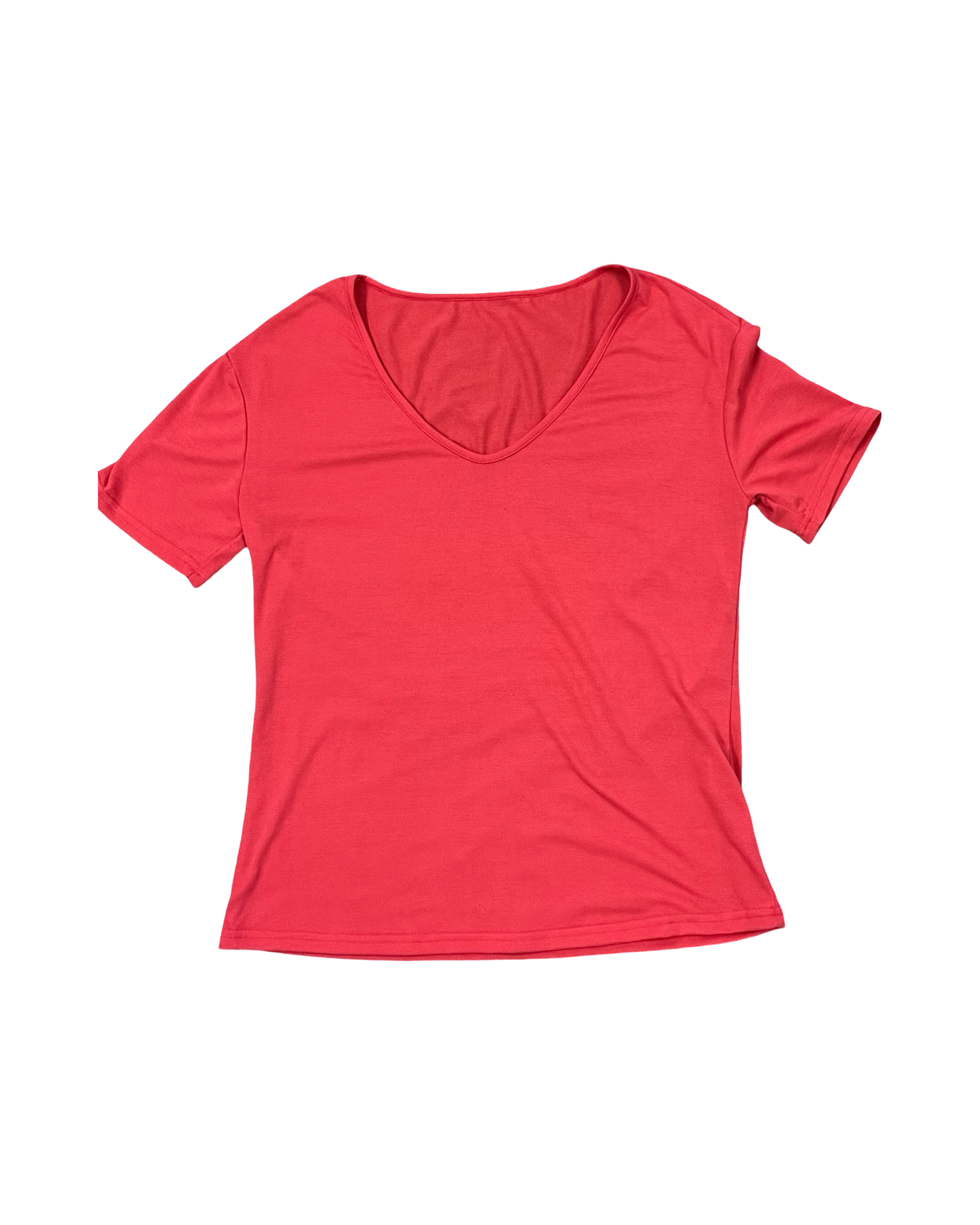 Top Ss Basic By Shein In Red, Size:M