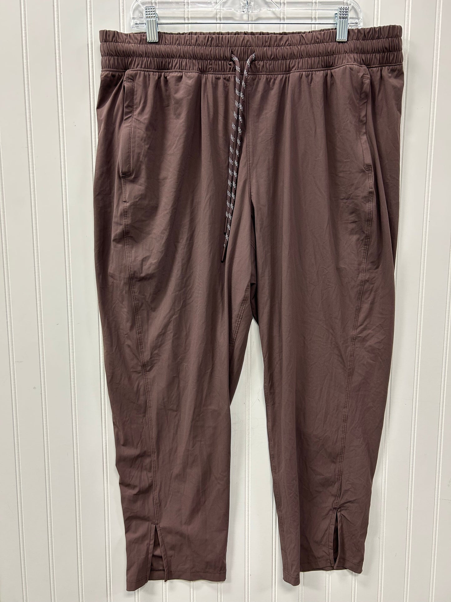 Athletic Pants By Flx In Bronze, Size:1X