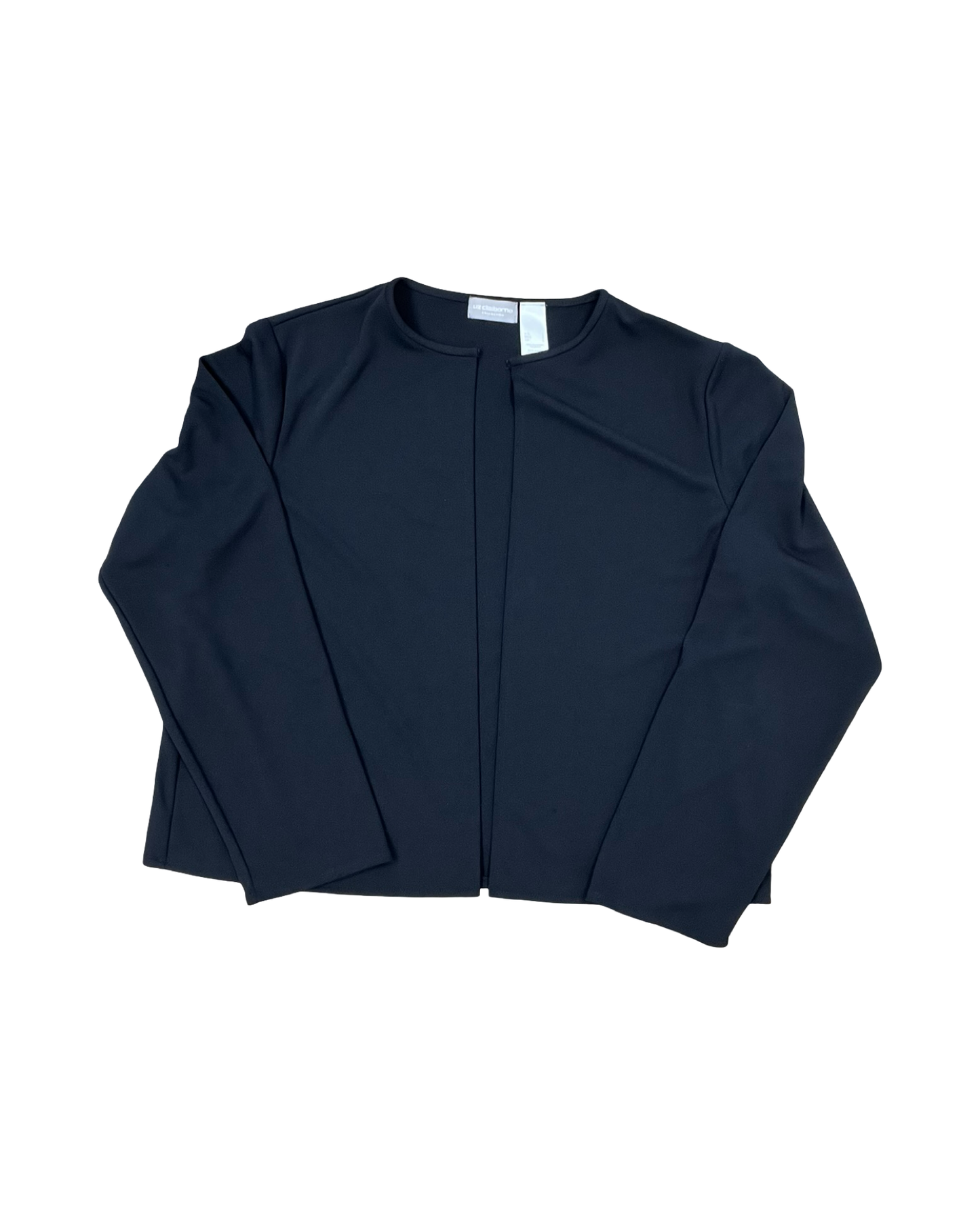 Cardigan By Liz Claiborne In Black, Size:L