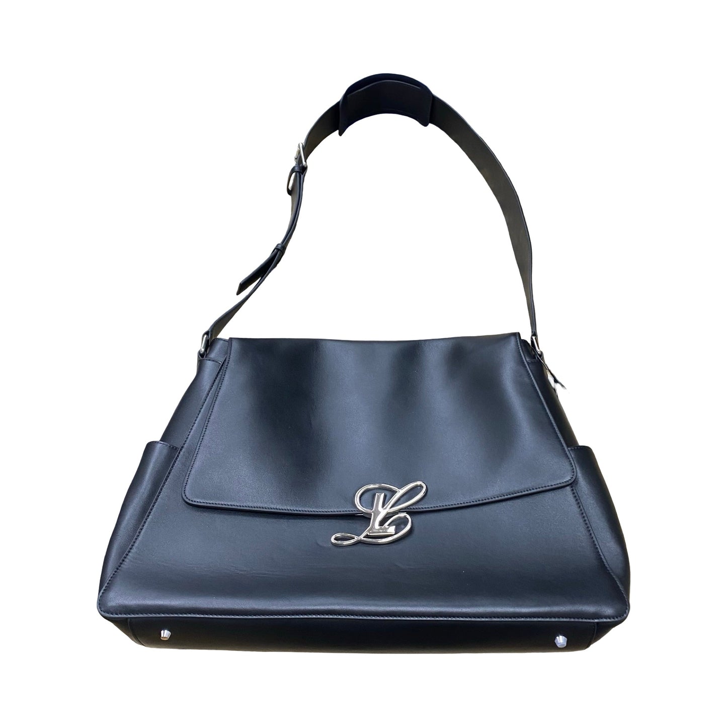 Handbag Designer By Luar In Black, Size:Large