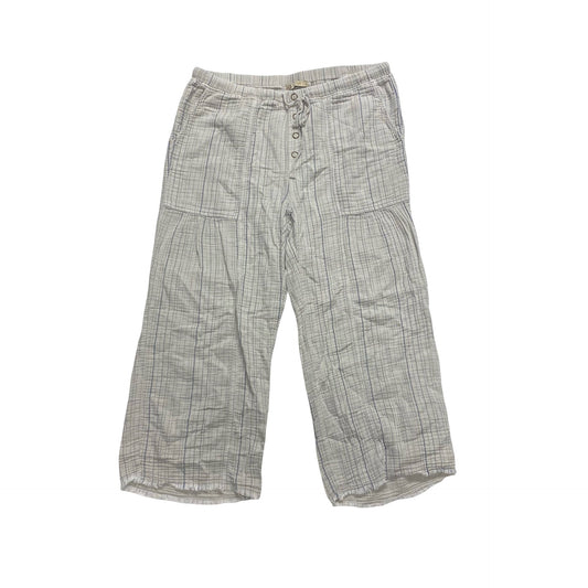 Pants Cropped By Xcvi In Blue & Tan, Size:L