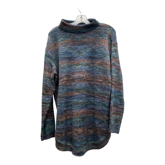 Sweater By Chicos In Blue & Green, Size:Xl