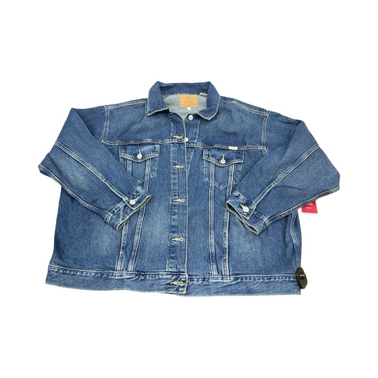 Jacket Denim By Levis In Blue Denim, Size:Xxl