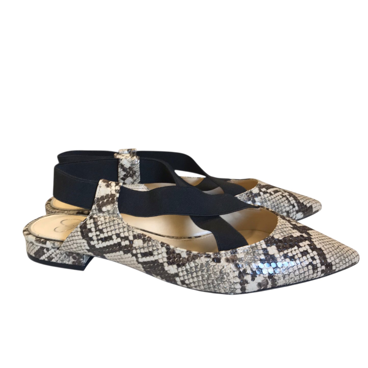 Shoes Flats By Jessica Simpson In Snakeskin Print, Size:8