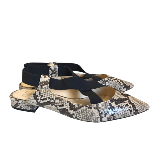 Shoes Flats By Jessica Simpson In Snakeskin Print, Size:8