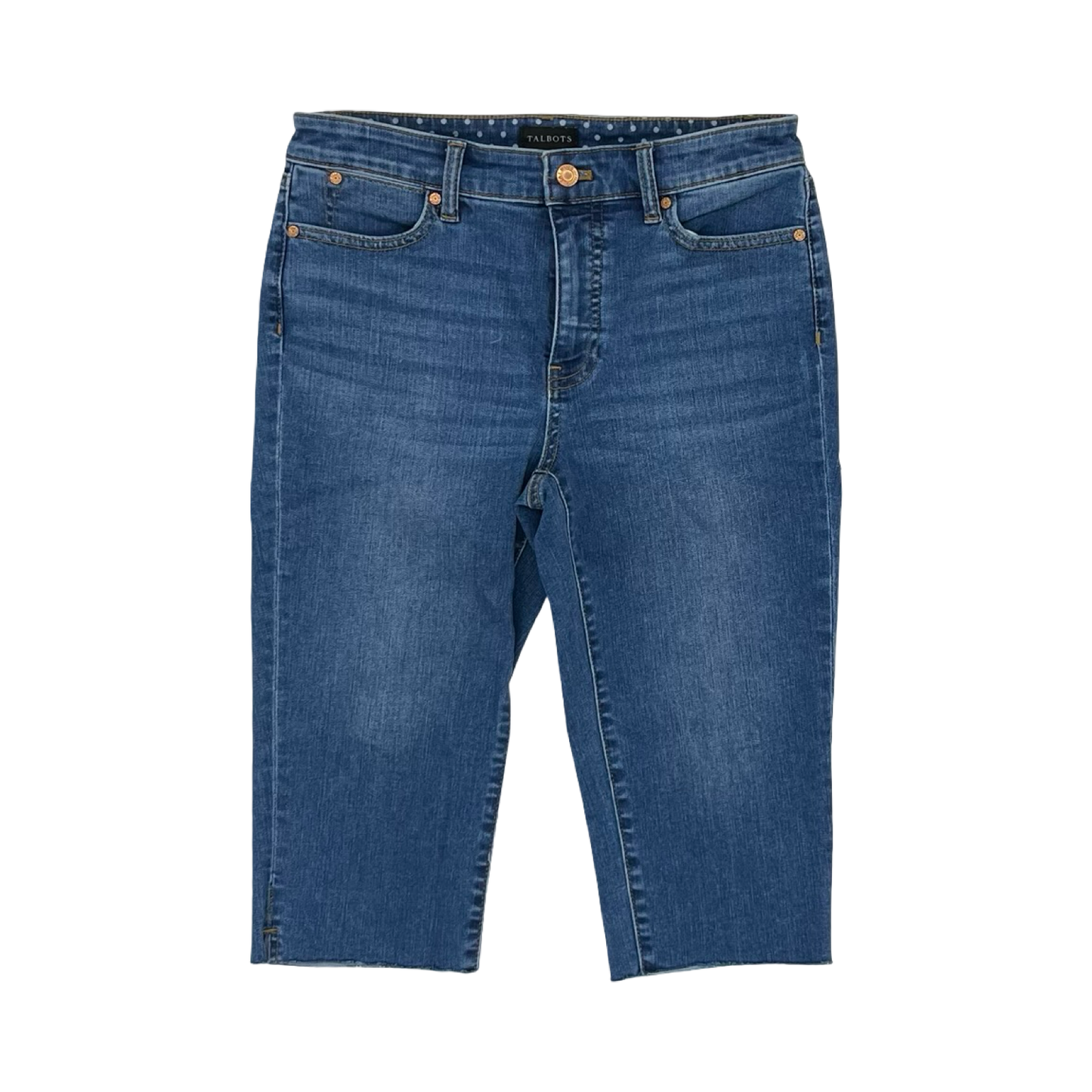 Jeans Cropped By Talbots In Blue Denim, Size:6P