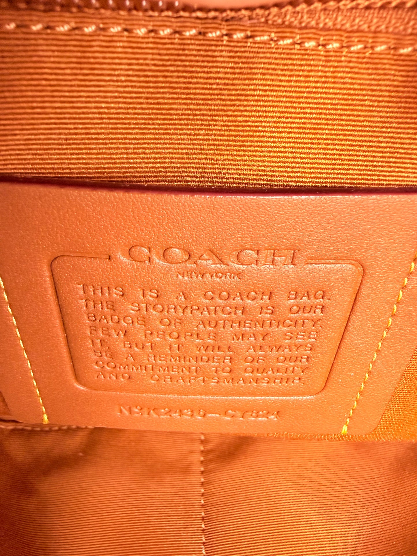 Crossbody Designer By Coach, Size: Medium