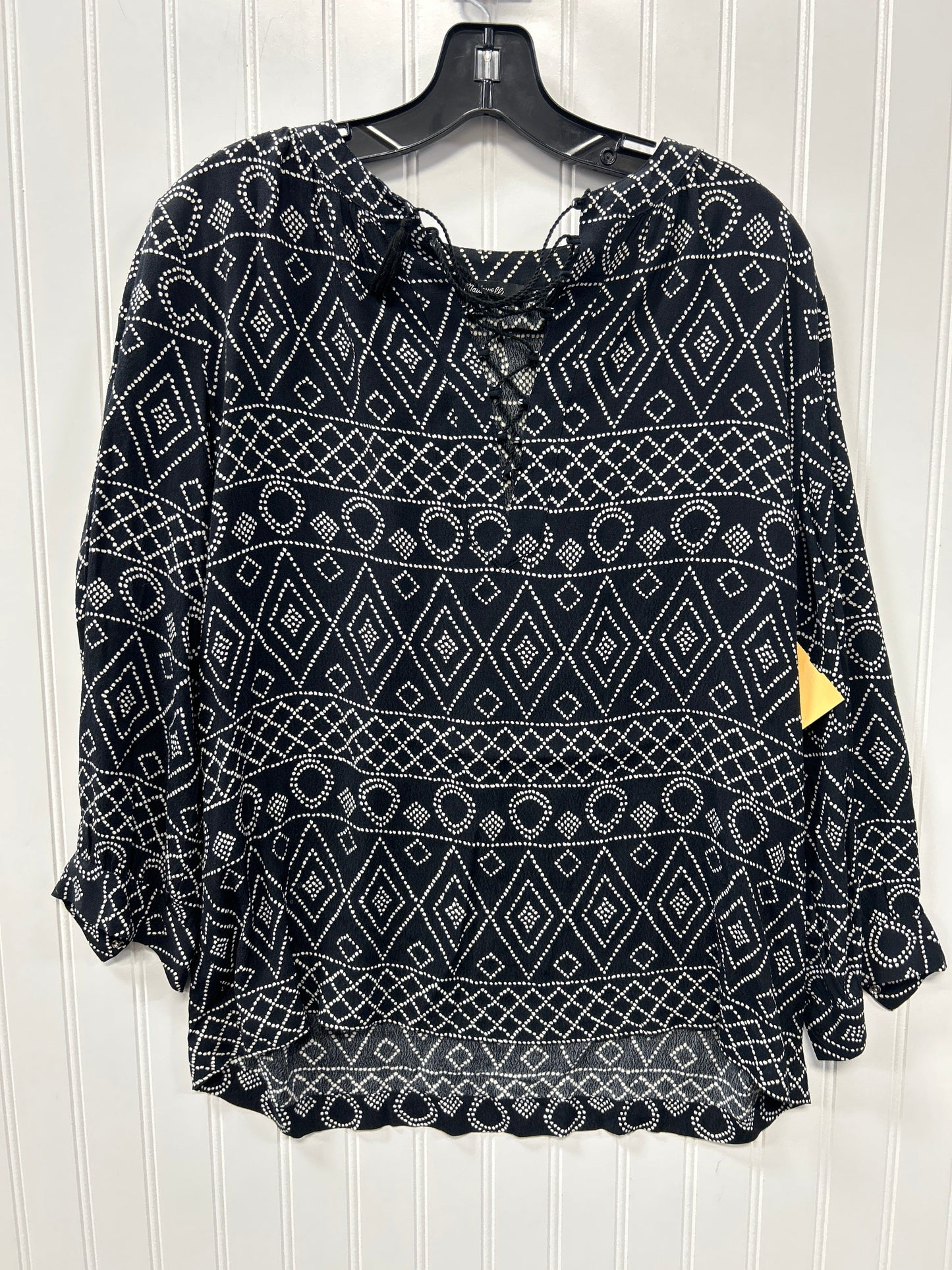 Blouse Ls By Madewell In Black, Size:Xs