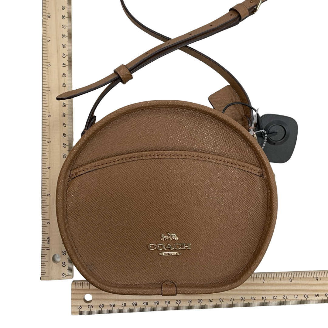 Handbag Designer By Coach In Brown, Size:Small