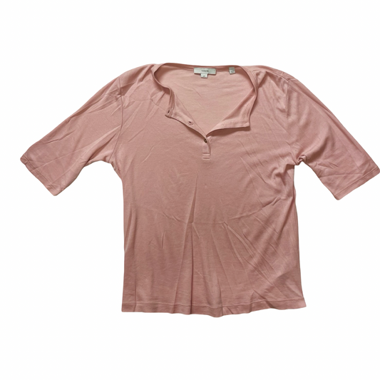 Top Ss Designer By Vince In Pink, Size:L