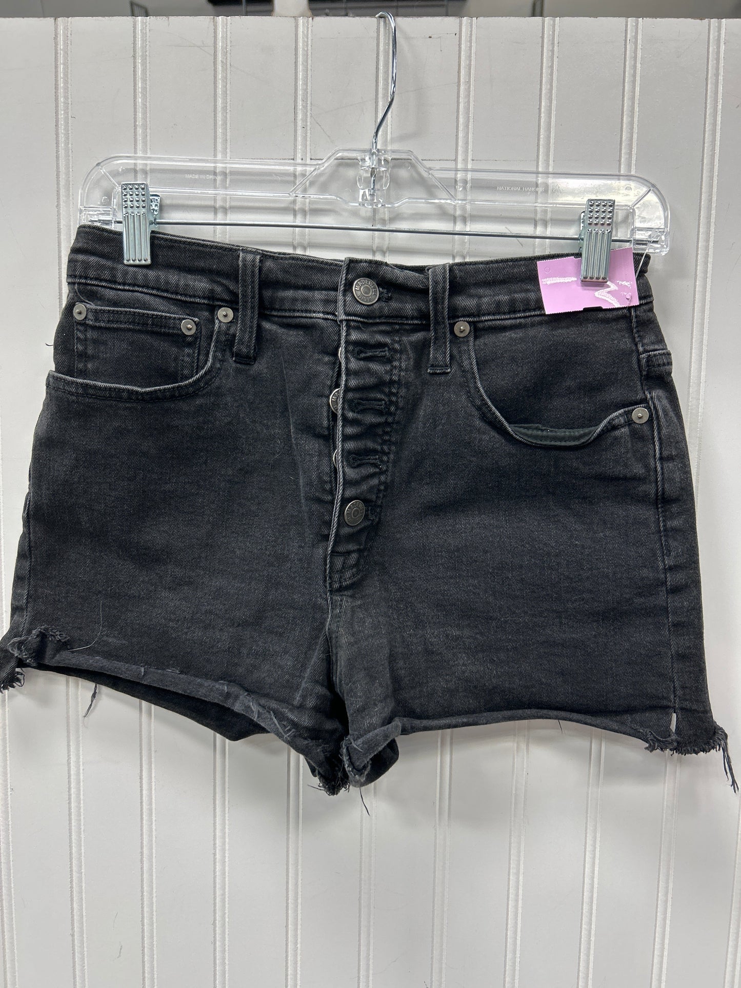 Shorts By Madewell In Black Denim, Size:4