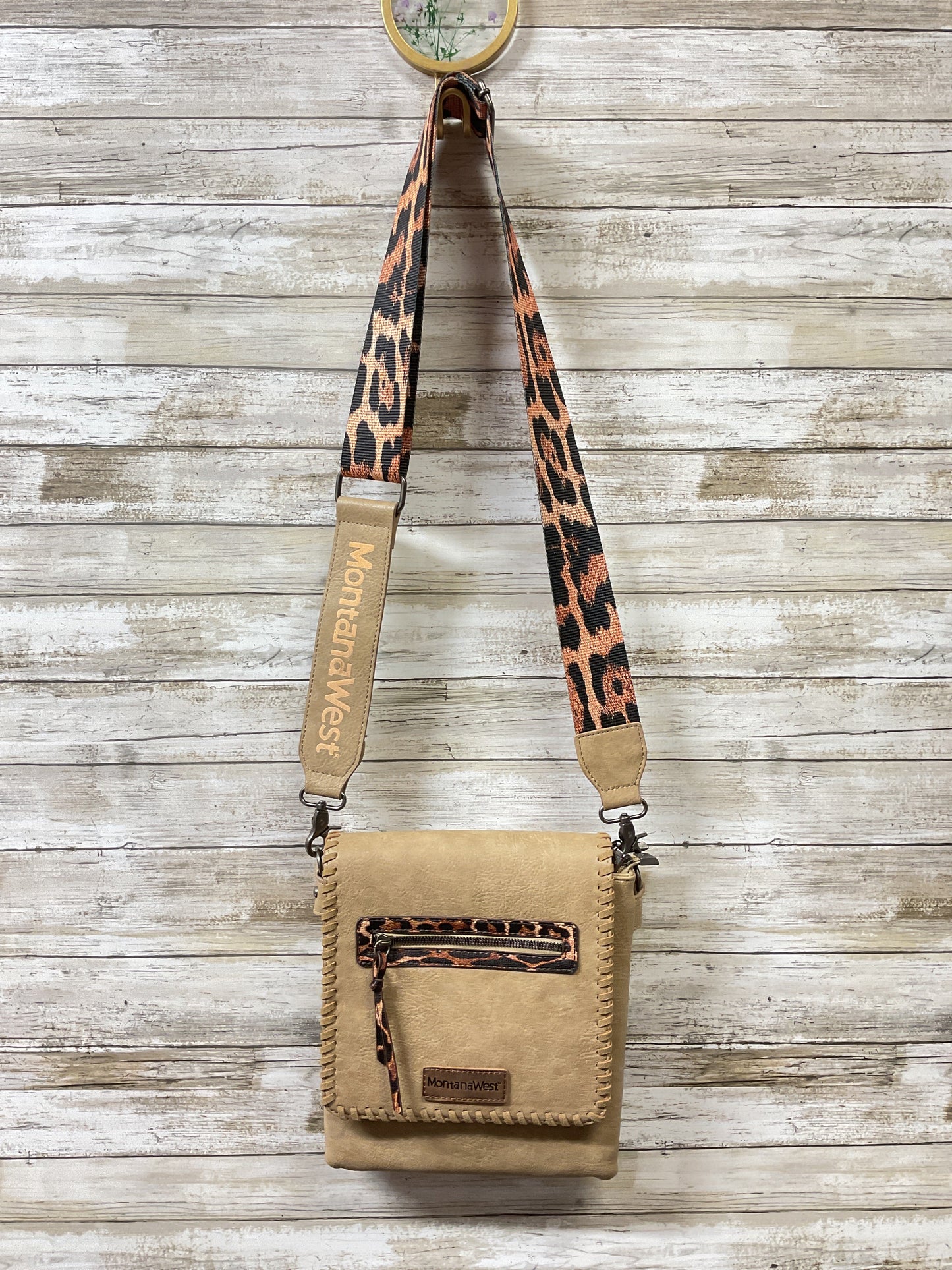 Crossbody By Clothes Mentor In Tan, Size:Medium