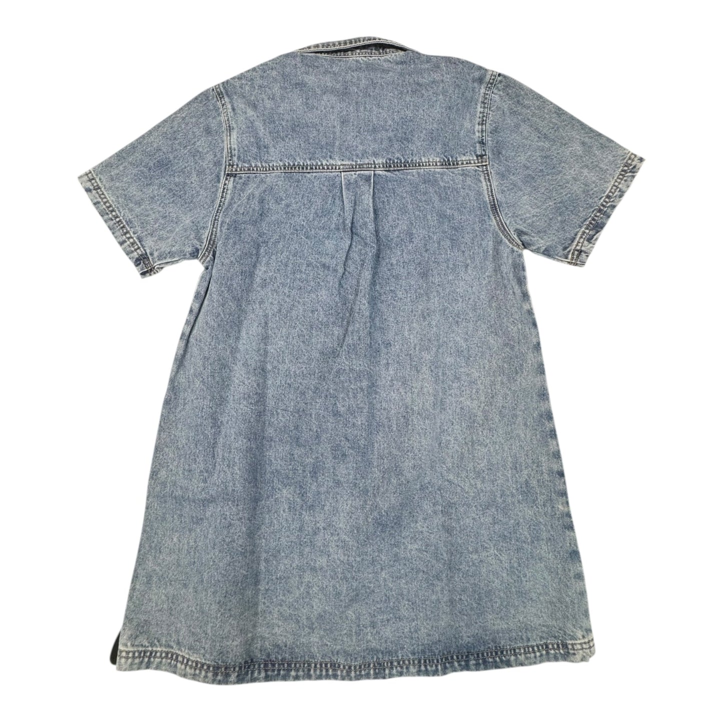 Dress Casual Short By AARON AND AMBER In Blue Denim, Size:M