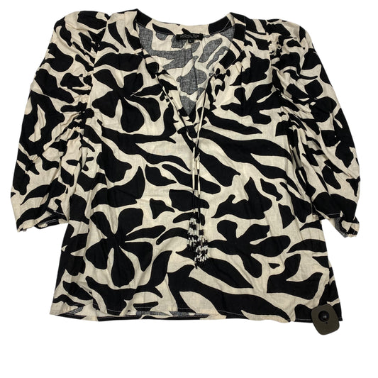 Top Ss By Rachel Zoe In Black & Cream, Size:L