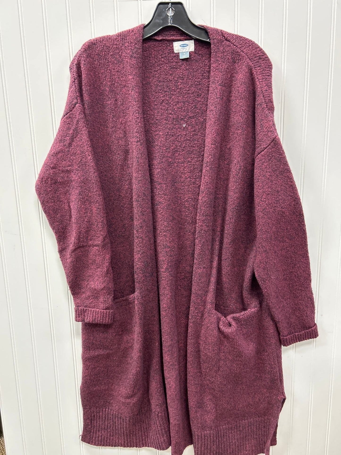 Sweater Cardigan By Old Navy In Purple, Size:M