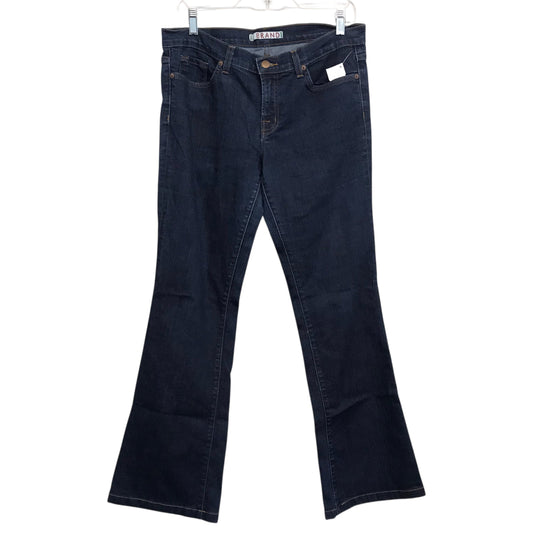 Jeans Flared By J Brand In Blue Denim, Size:12