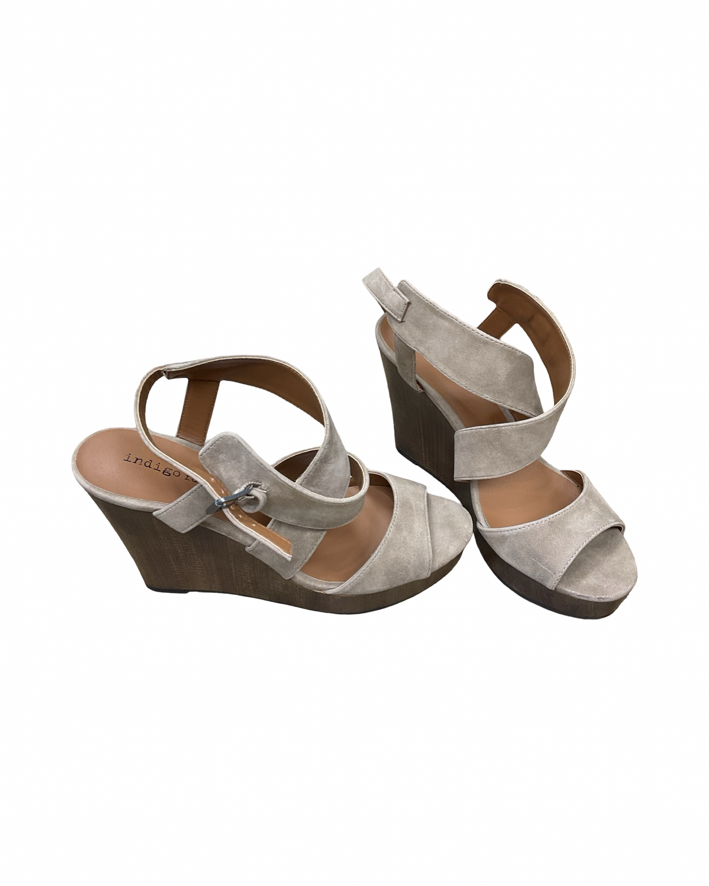 Sandals Heels Platform By Indigo Rd In Tan, Size:8