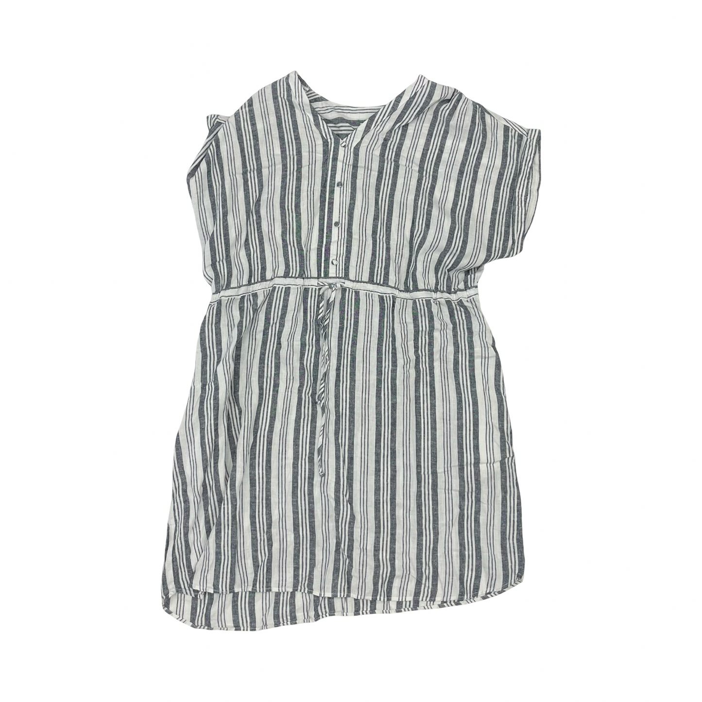 Dress Casual Midi By Time And Tru In Grey & White, Size:22