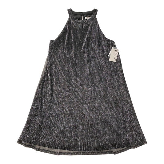 Dress Casual Midi By Nine West In Black & Silver, Size:M