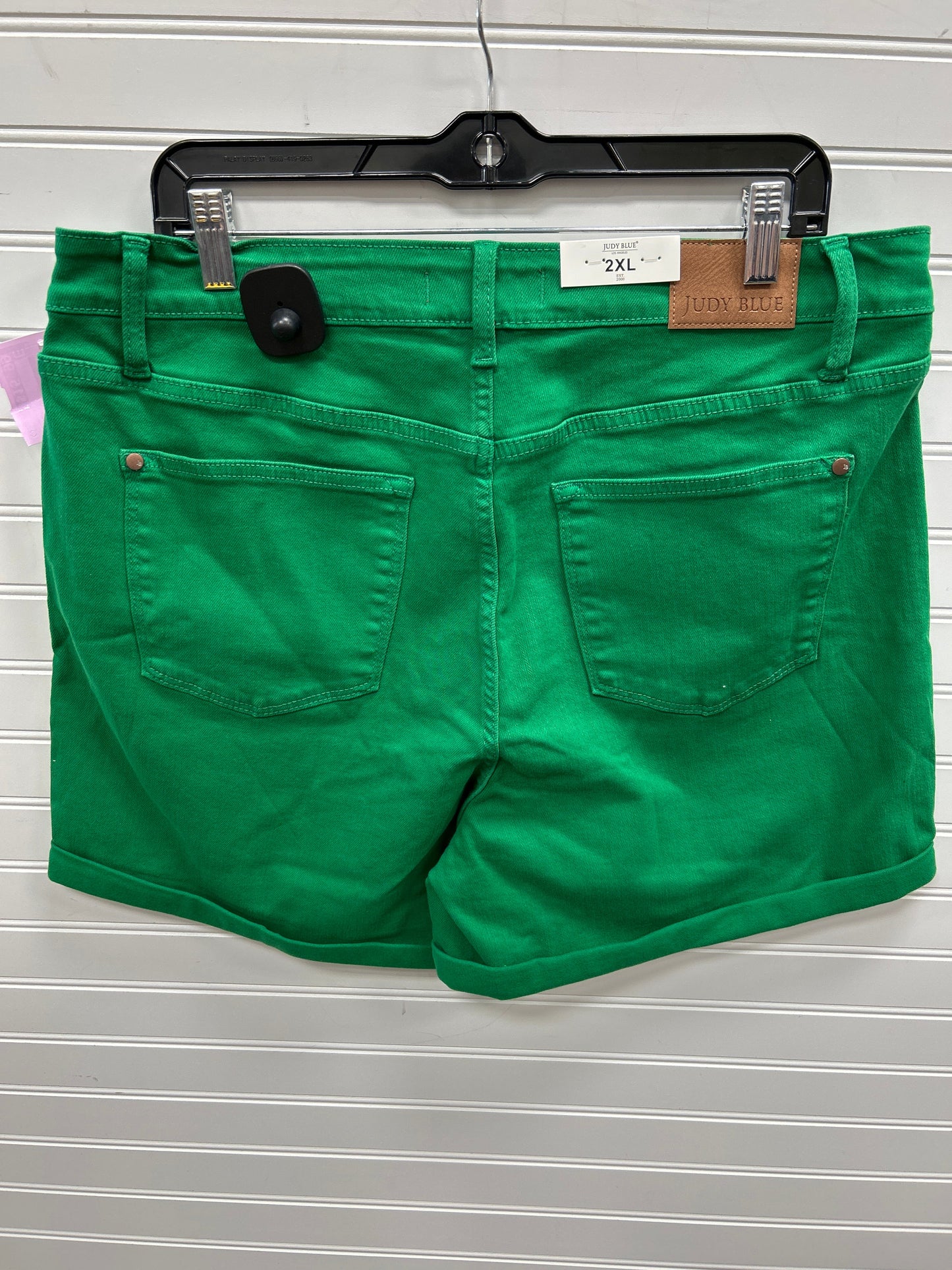 Shorts By Judy Blue In Green Denim, Size:22