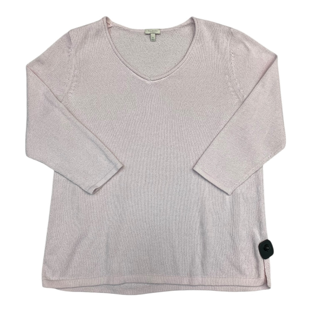 Sweater By Talbots In Pink, Size:1X