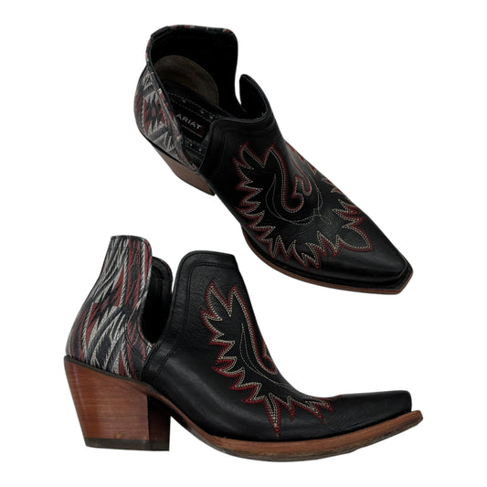 Boots Western By Ariat In Black, Size:9.5