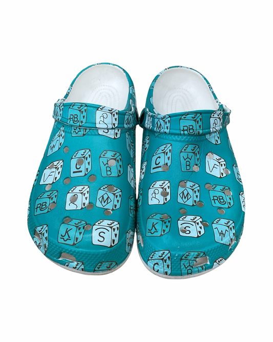 Shoes Flats By Clothes Mentor In Teal, Size:10.5
