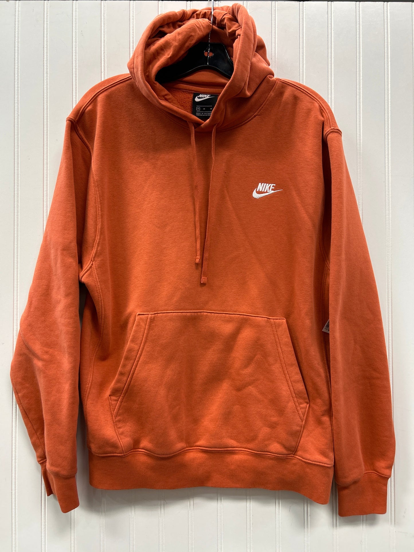 Sweatshirt Hoodie By Nike Apparel In Orange, Size:M