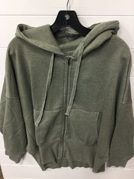 Athletic Jacket By Mono B In Green, Size:2X