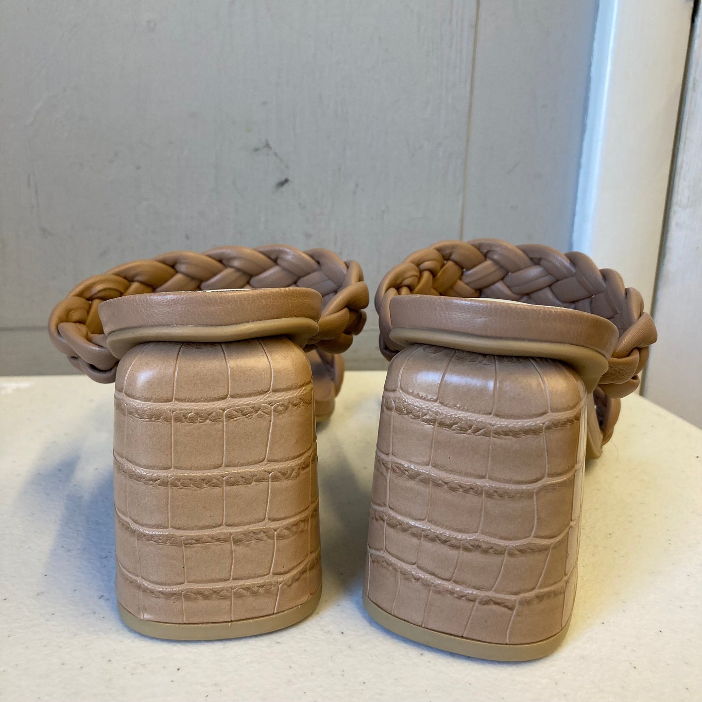 Sandals Heels Block By Dolce Vita In Tan, Size:10