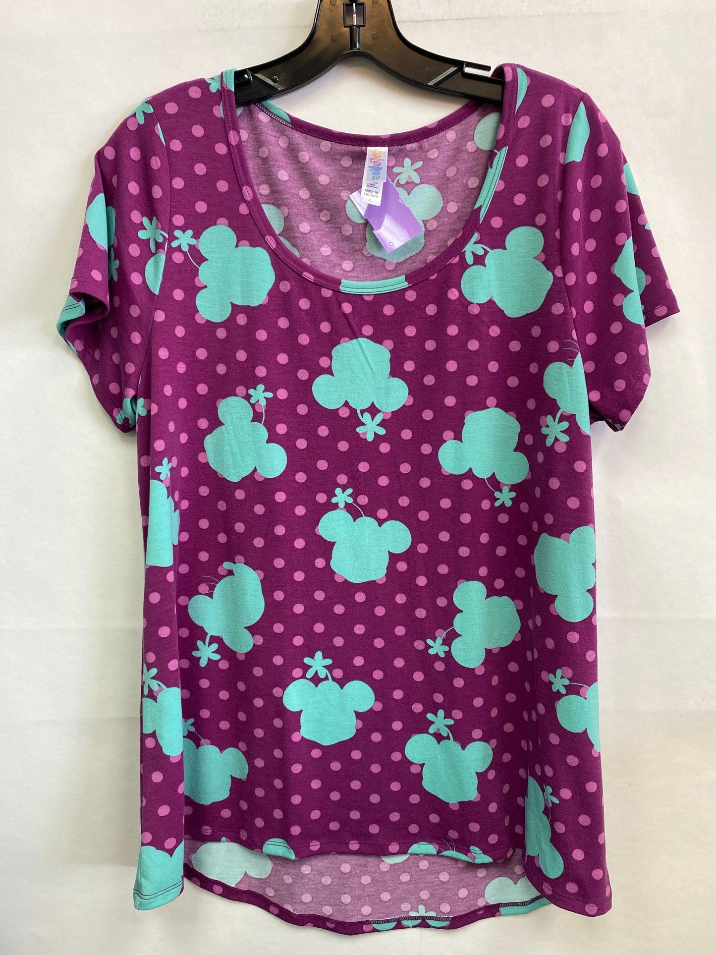 Top Short Sleeve By Lularoe  Size: L