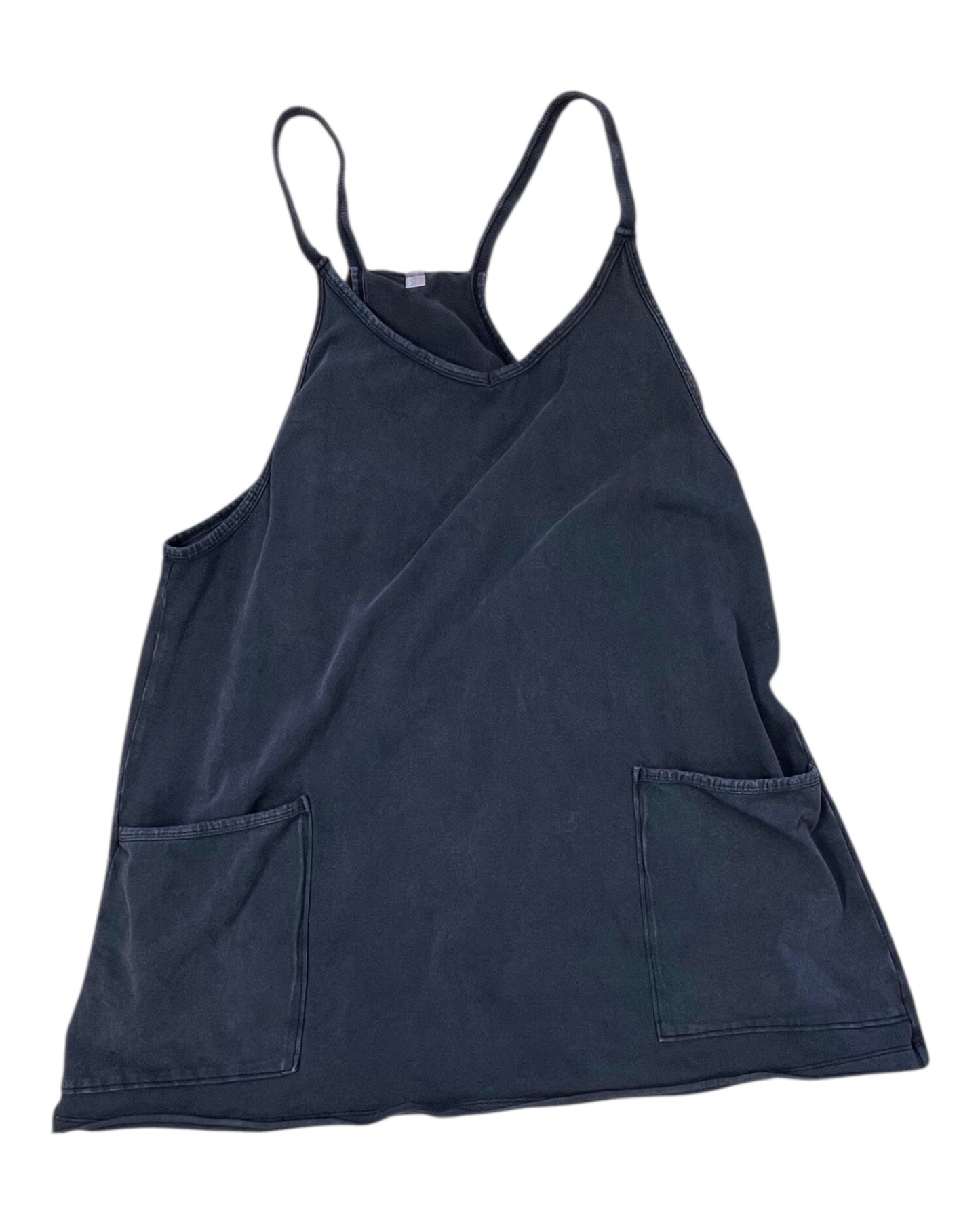 Romper By Clothes Mentor In Blue Denim, Size:L