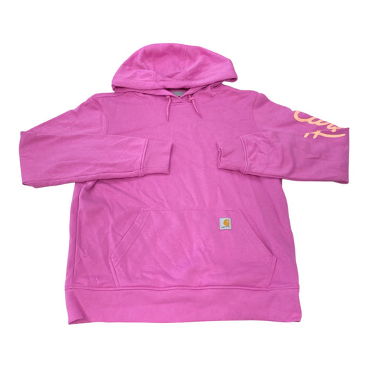 Sweatshirt Hoodie By Carhartt In Pink, Size:M