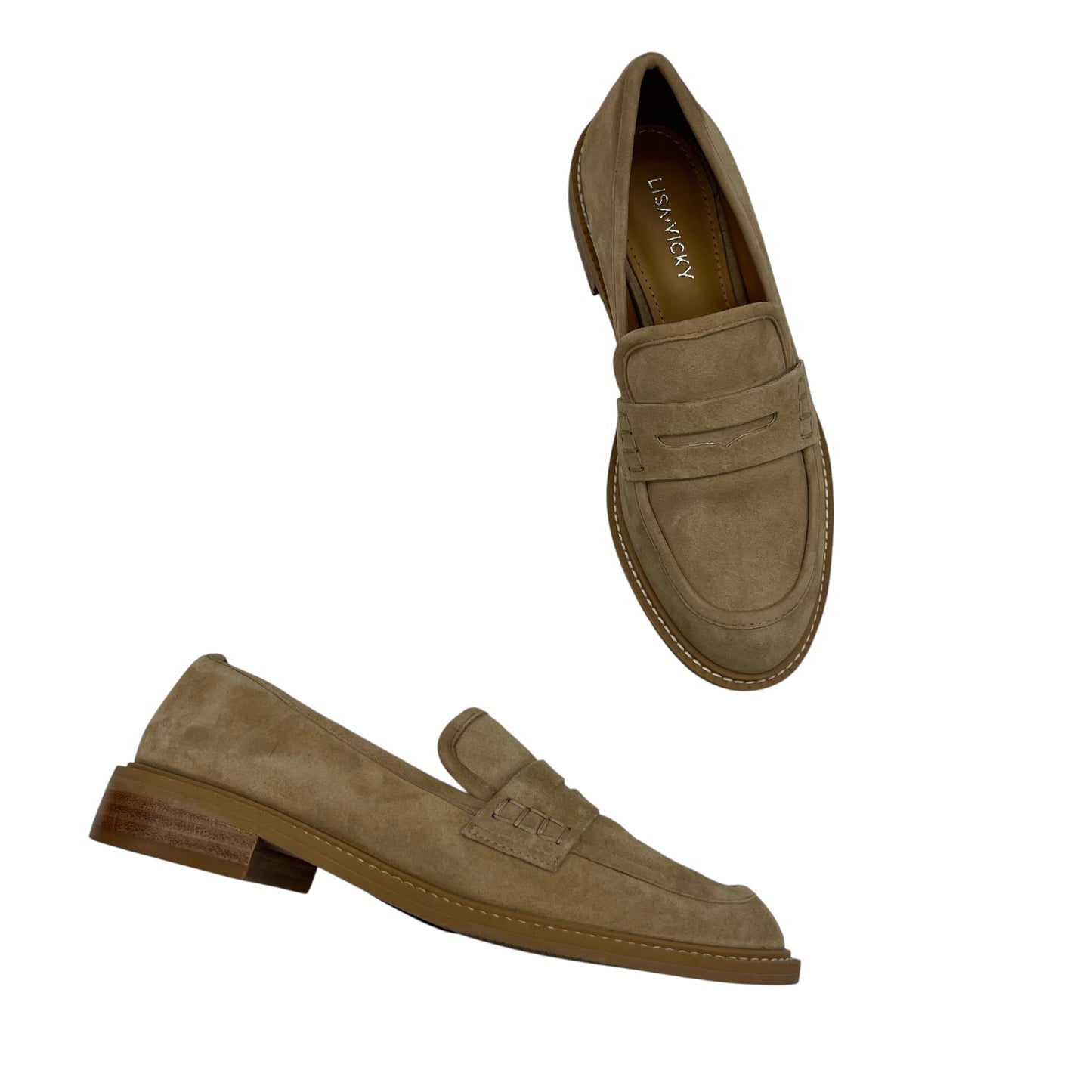 Shoes Flats By Clothes Mentor In Tan, Size:5