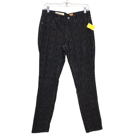 Pants Corduroy By Pilcro In Black & Cream, Size:10