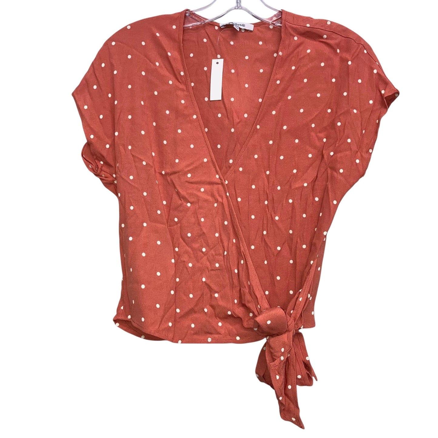 Top Ss By Madewell In Polkadot Pattern, Size:Xxs