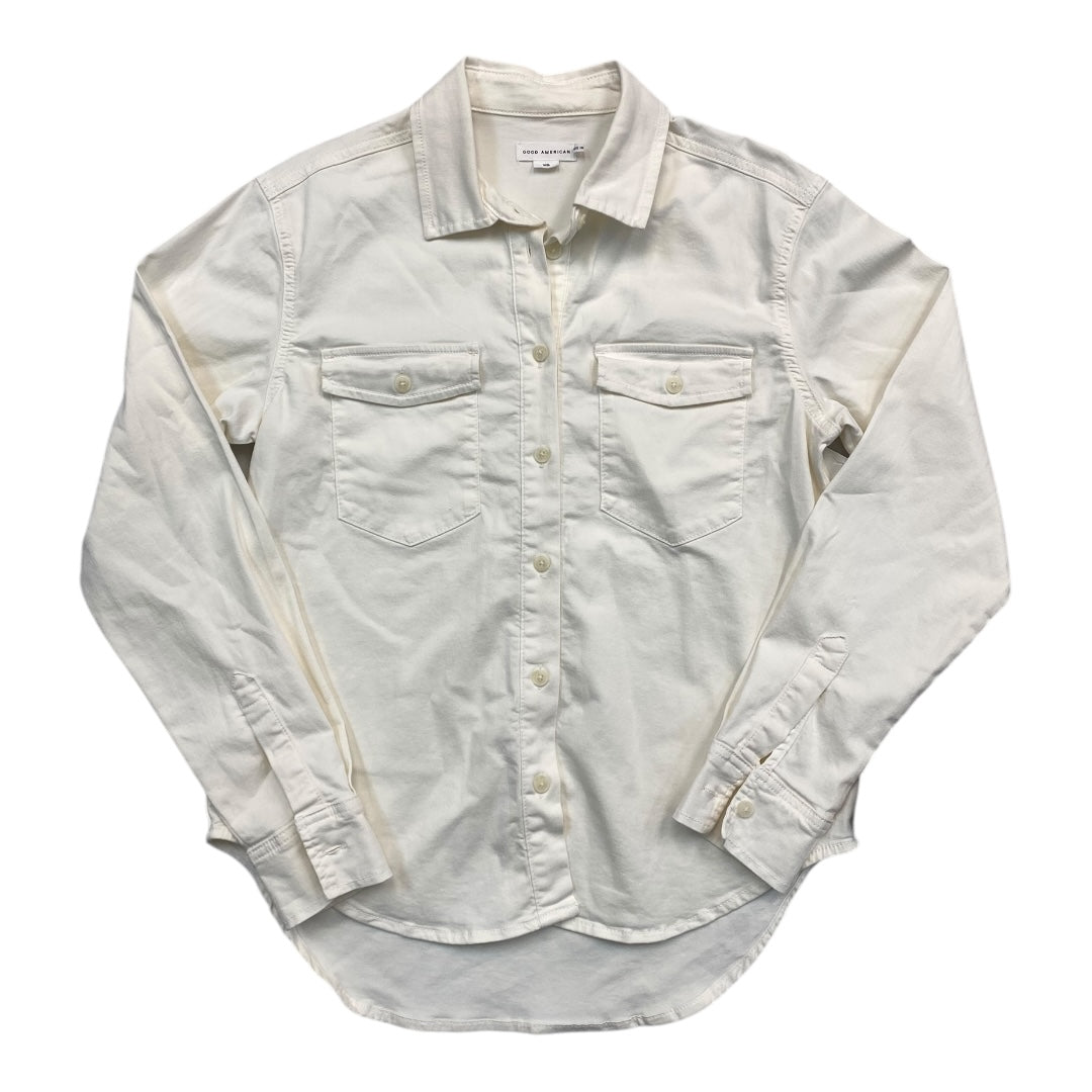 Top Ls By Good American In White, Size:Xs