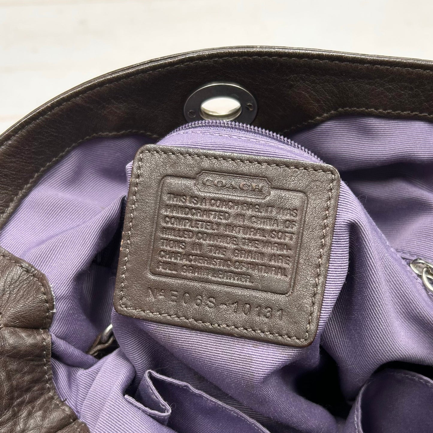 Handbag Designer By Coach, Size: Small